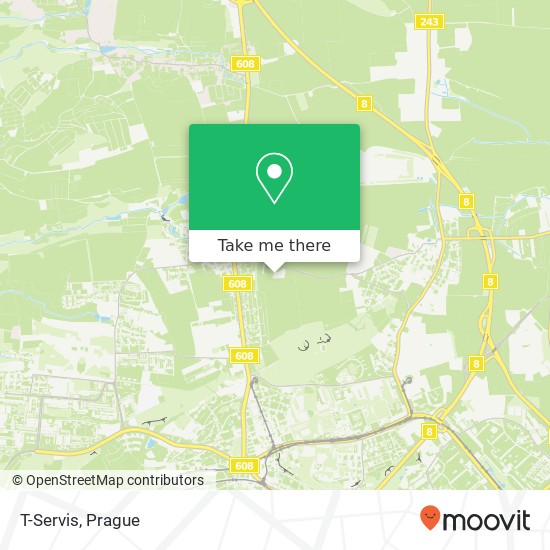 T-Servis map