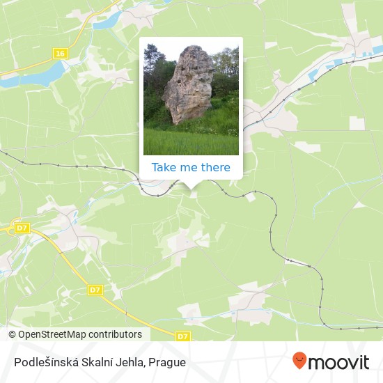 Podlešínská Skalní Jehla map