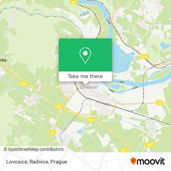 Lovosice, Radnice map