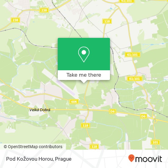 Pod Kožovou Horou map