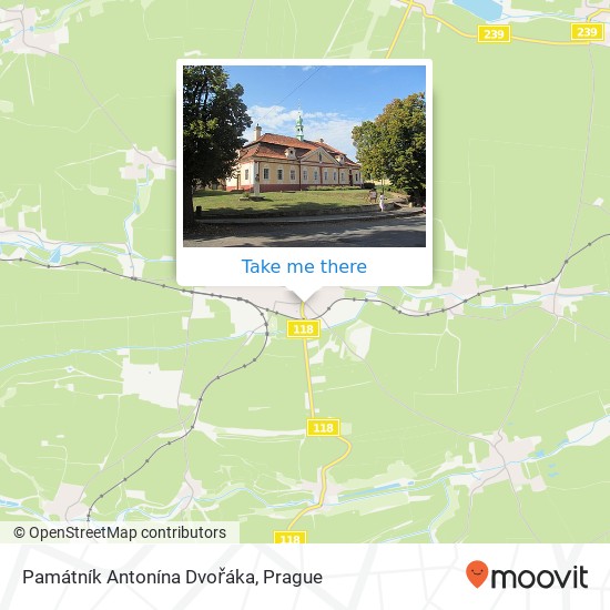 Památník Antonína Dvořáka map