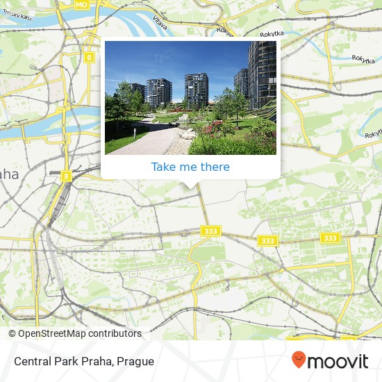 Central Park Praha map