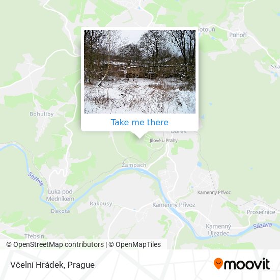 Včelní Hrádek map