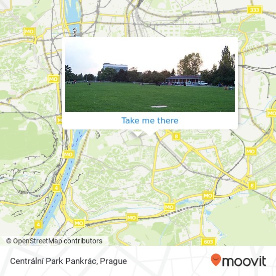 Centrální Park Pankrác map