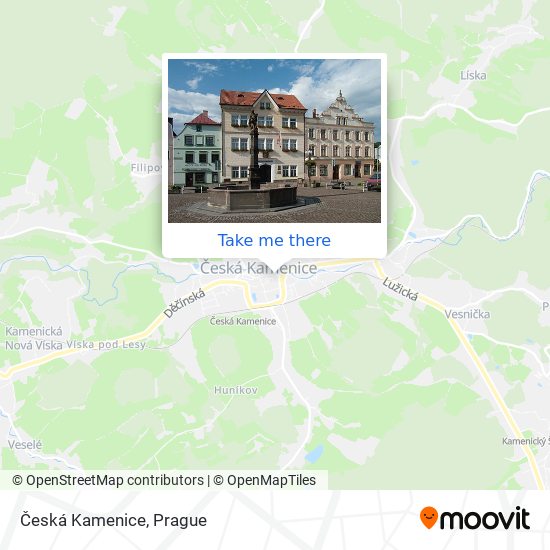 Карта Česká Kamenice