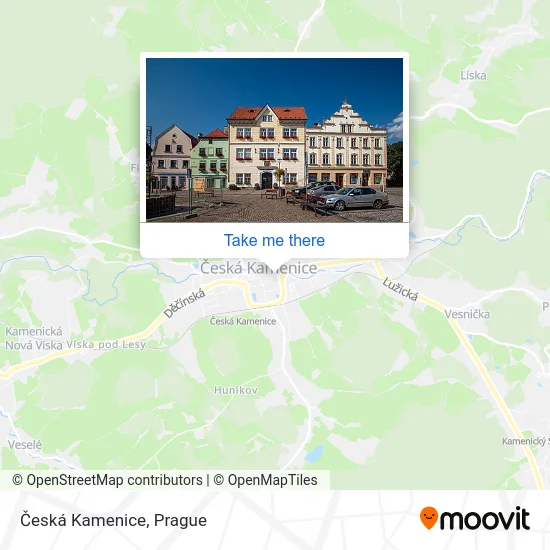Карта Česká Kamenice
