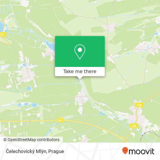 Čelechovický Mlýn map