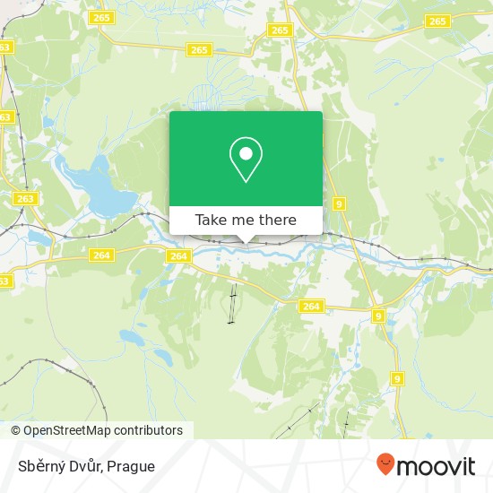 Sběrný Dvůr map