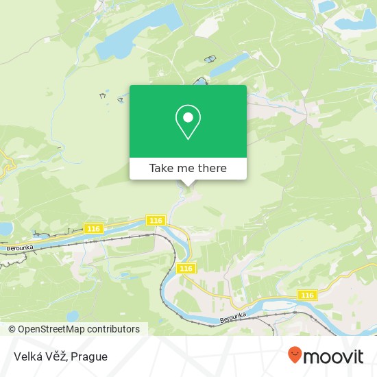 Velká Věž map