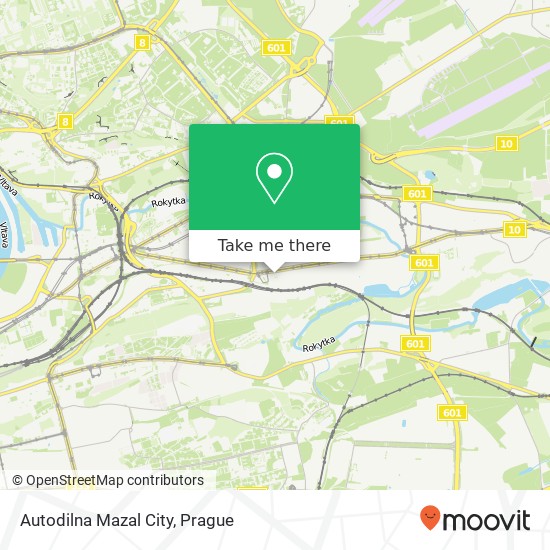 Autodilna Mazal City map