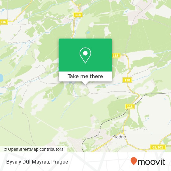 Bývalý Důl Mayrau map