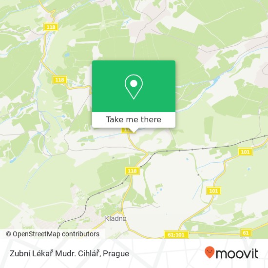 Zubní Lékař Mudr. Cihlář map