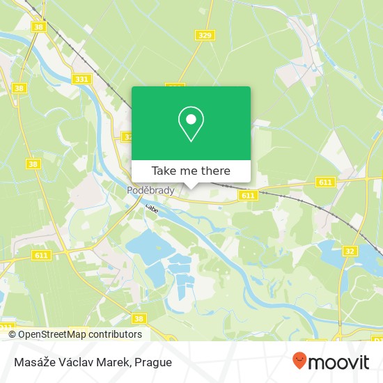 Masáže Václav Marek map