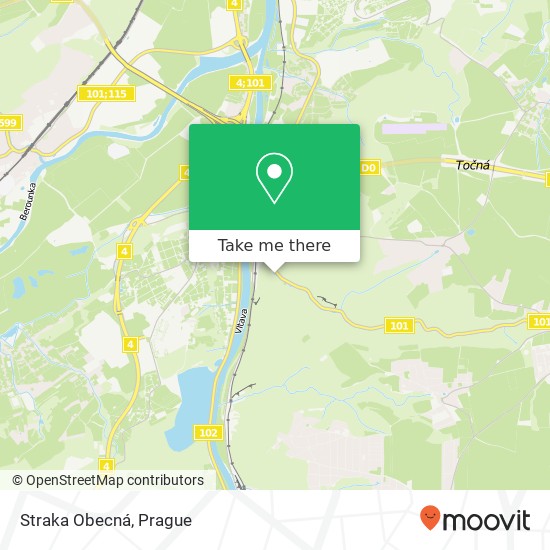 Straka Obecná map