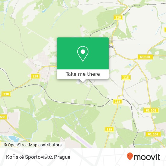 Koňské Sportoviště map