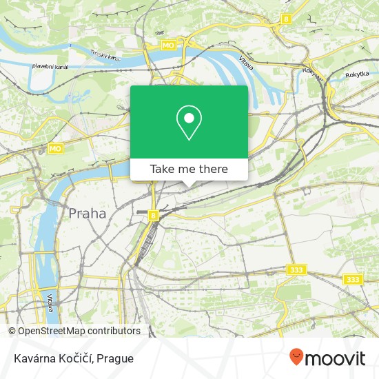 Kavárna Kočičí map