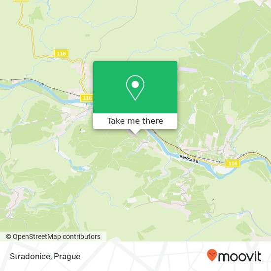 Stradonice map