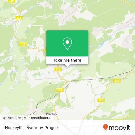 Hockeyball Švermov map