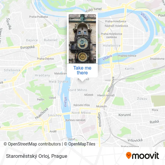 Карта Staroměstský Orloj