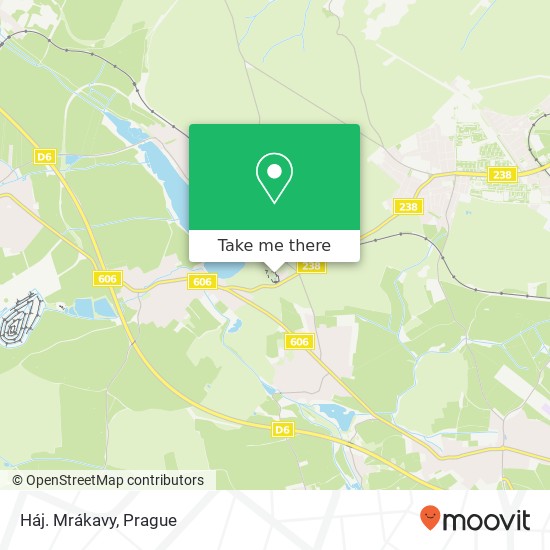 Háj. Mrákavy map