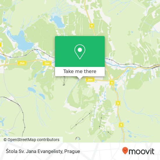 Štola Sv. Jana Evangelisty map