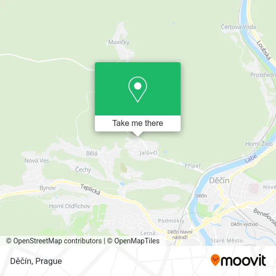Карта Děčín