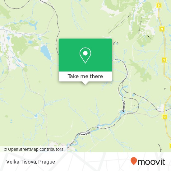 Velká Tisová map