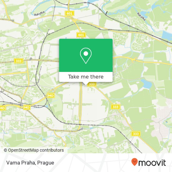 Vama Praha map