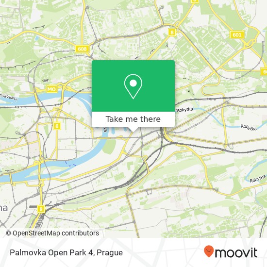 Palmovka Open Park 4 map