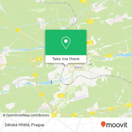 Dětské Hřiště map