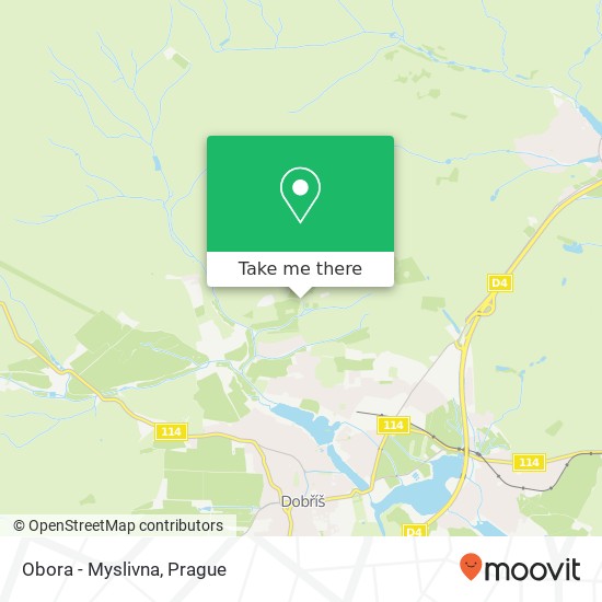 Карта Obora - Myslivna
