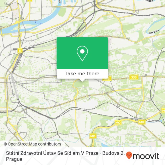 Státní Zdravotní Ústav Se Sídlem V Praze - Budova 2 map