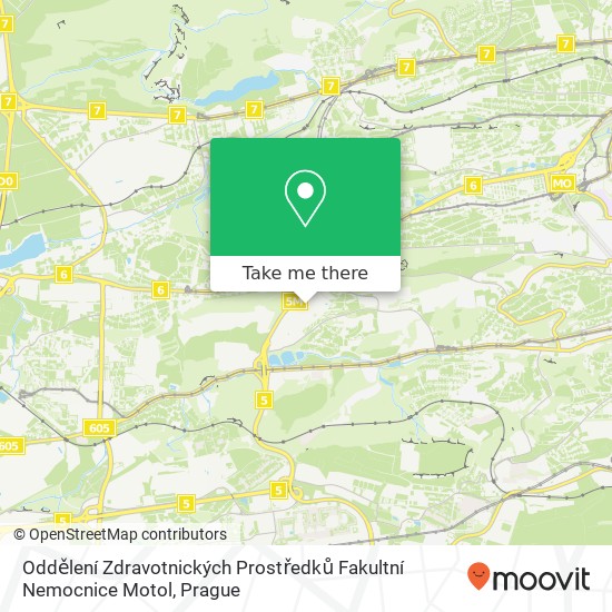 Oddělení Zdravotnických Prostředků Fakultní Nemocnice Motol map