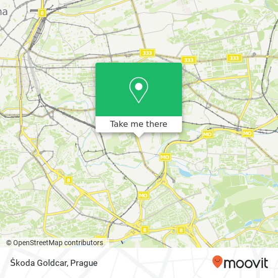 Škoda Goldcar map