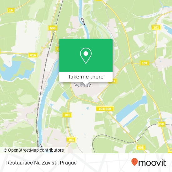 Restaurace Na Závisti map