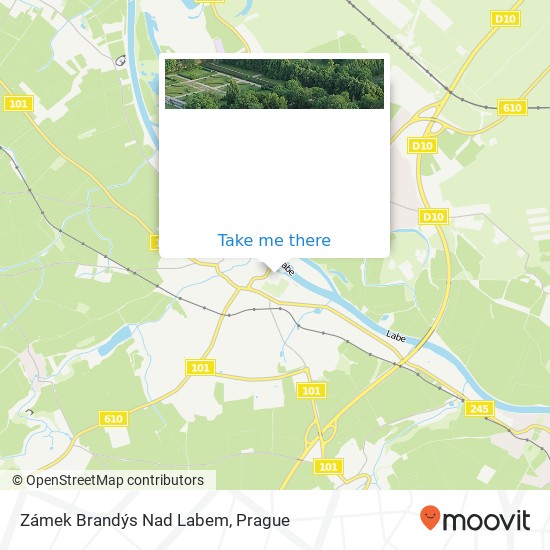 Карта Zámek Brandýs Nad Labem