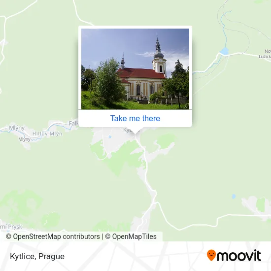 Kytlice map
