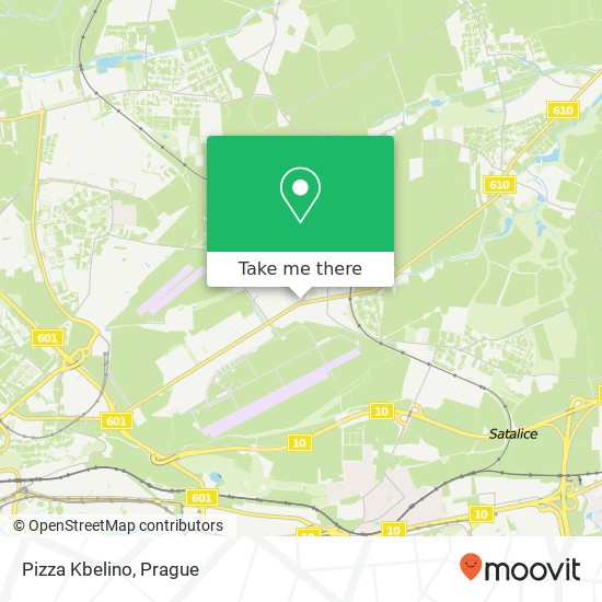 Pizza Kbelino map