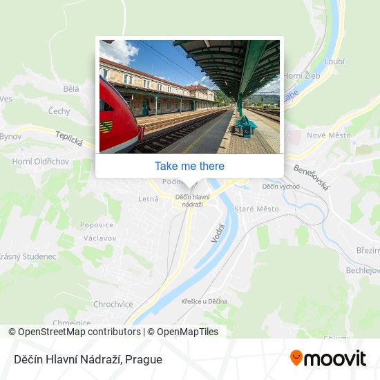 Děčín Hlavní Nádraží map