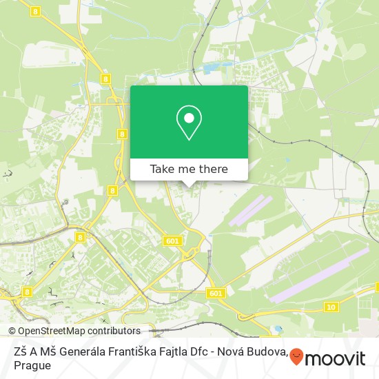 Zš A Mš Generála Františka Fajtla Dfc - Nová Budova map