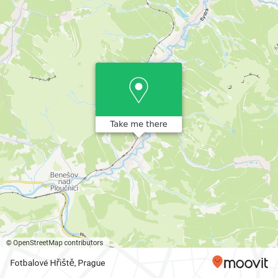 Fotbalové Hřiště map