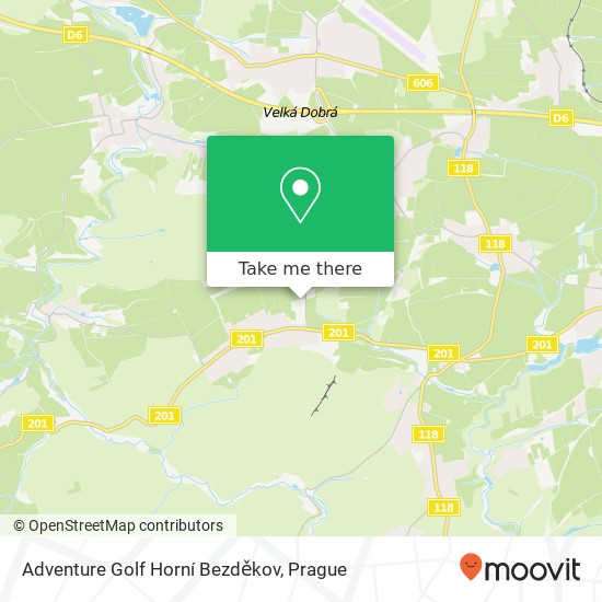 Adventure Golf Horní Bezděkov map