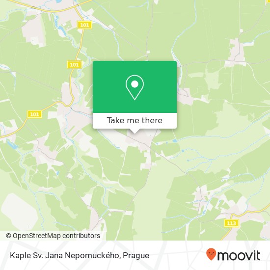 Kaple Sv. Jana Nepomuckého map