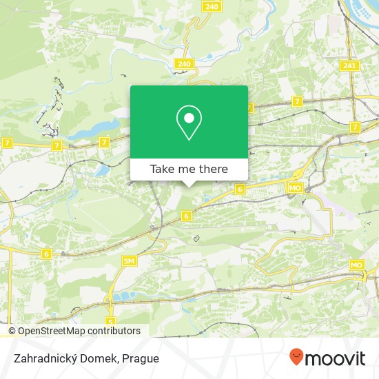 Zahradnický Domek map