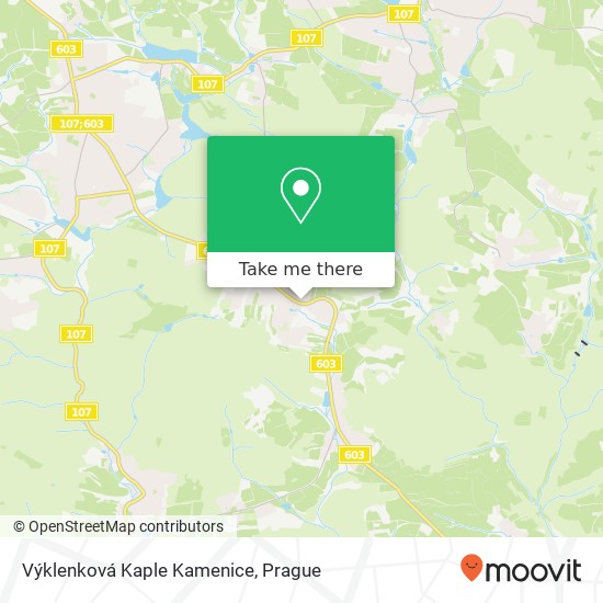 Výklenková Kaple Kamenice map