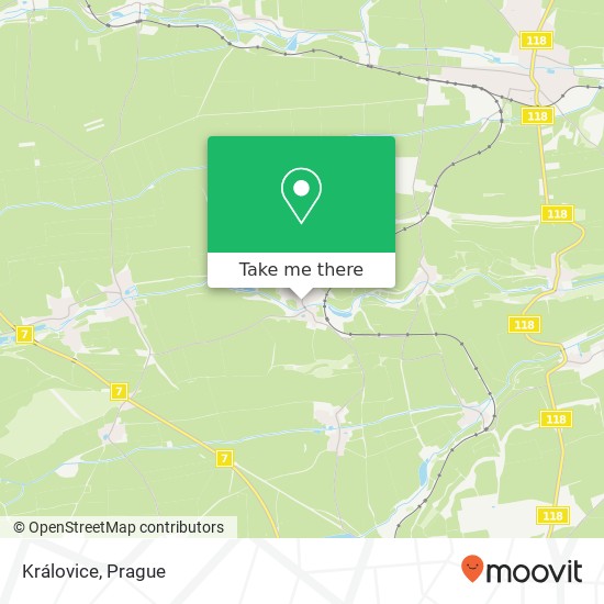 Královice map