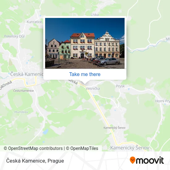 Карта Česká Kamenice
