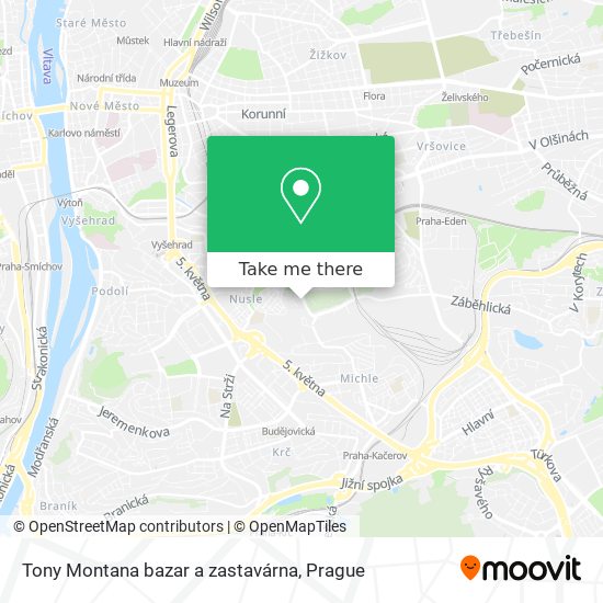 Tony Montana bazar a zastavárna map