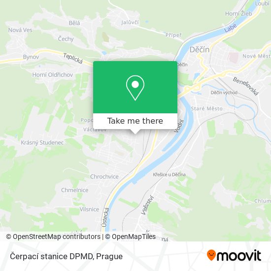 Čerpací stanice DPMD map