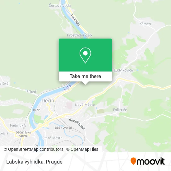 Labská vyhlídka map